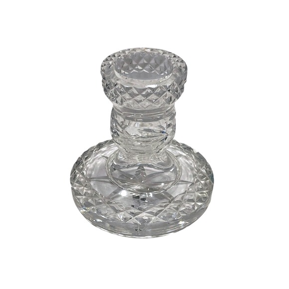 Waterford‎ Crystal Glandore Single Candle Holder-3 1/2"H - Picture 1 of 6